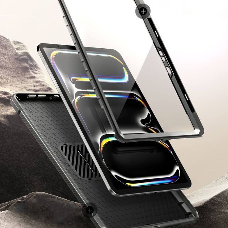 Противоударен Калъф за iPad Pro 13 2025-2024, Supcase Unicorn Beetle Pro Case, Черен (4)