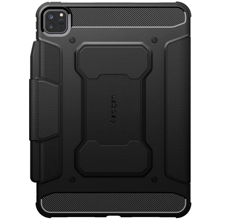 Противоударен Калъф за iPad Pro 11 2025-2024, Spigen Rugged Armor Pro Case, Черен (2)