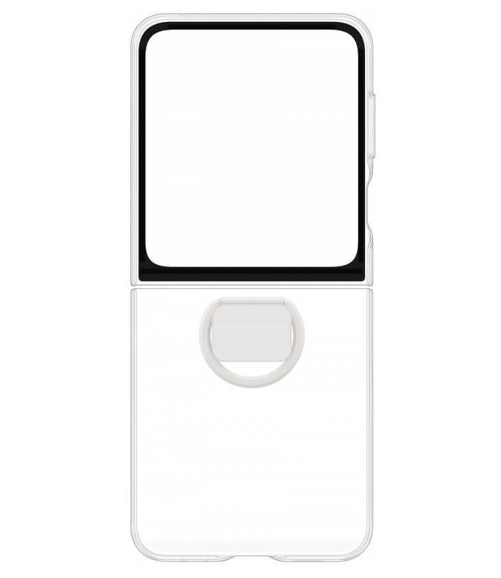 Оригинален Калъф за Samsung Z Flip 7 FE/Z Flip 6, Clear Case EF-QF741CTEGWW, Прозрачен