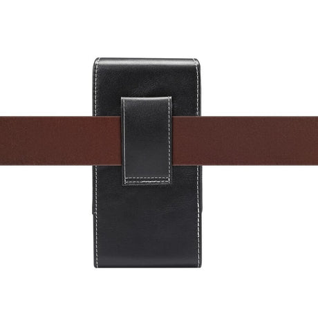 Универсален Калъф-Джоб за Колан, Leather Belt Case 17x9, Черен (3)