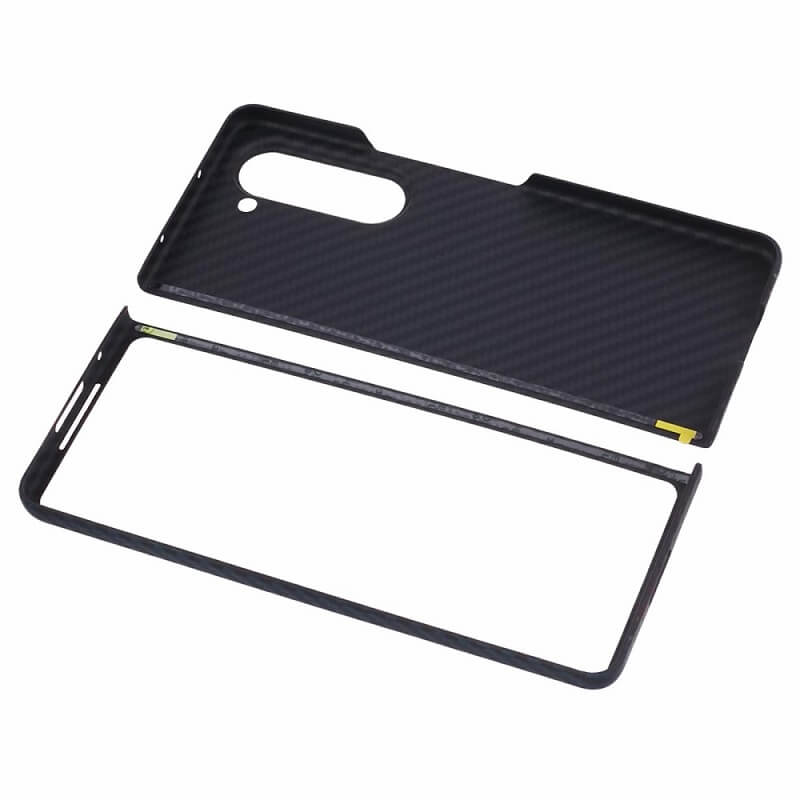 Карбонов Калъф за Samsung Z Fold 5, Aramid Fiber Case, Черен (5)