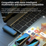 Безжичен Микрофон-Брошка 2 броя с USB-C Приемник, Черен (4)
