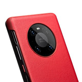 Активен Кожен Калъф за Huawei Mate 40 Pro, Qialino Smart Book Rel Case, Червен (4)