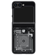 Калъф с Предпазител за Samsung Z Flip 7 FE/Z Flip 6, Spigen Zero One Ultra Hybrid Pro Case, Черен (2)