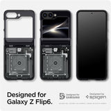Калъф с Предпазител за Samsung Z Flip 7 FE/Z Flip 6, Spigen Zero One Ultra Hybrid Pro Case, Черен (4)