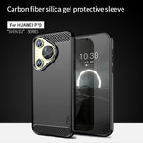 Противоударен Калъф за Huawei Pura 70, Premium Carbon Case, Черен (3)