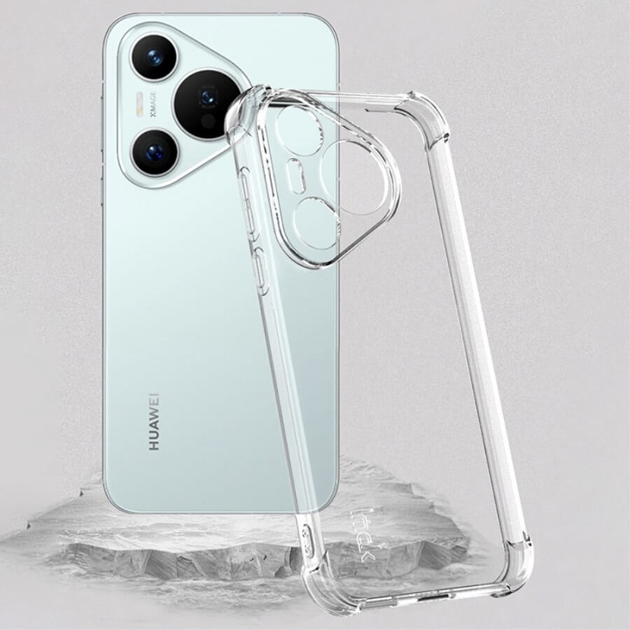Противоударен Силиконов Калъф за Huawei Pura 70, Imak Shockproof TPU Case, Прозрачен (7)