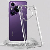 Противоударен Силиконов Калъф за Huawei Pura 70 Pro, Imak Shockproof TPU Case, Прозрачен (8)