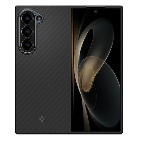Карбонов Калъф за Samsung Z Fold 6, Spigen AirSkin Aramid Case, Черен (2)