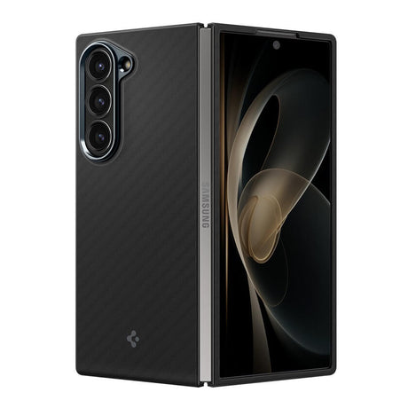 Карбонов Калъф за Samsung Z Fold 6, Spigen AirSkin Aramid Case, Черен (3)