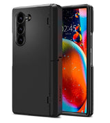 Калъф с Pen Поставка и Предпазител за Samsung Z Fold 6, Spigen Tough Armor Pro Case, Черен