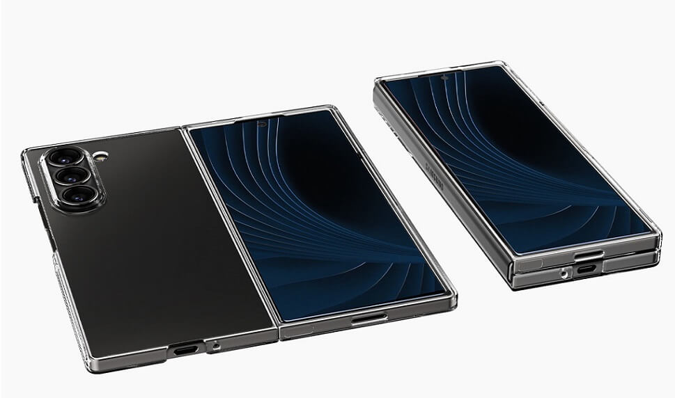 Тънък Калъф за Samsung Z Fold 6, Spigen AirSkin Case, Прозрачен (5)