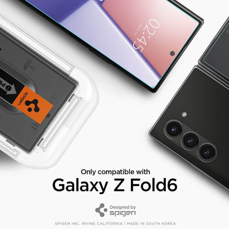 Протектор за Външния Дисплей на Samsung Z Fold 6, Spigen EZ Fit Glass 2бр., Прозрачен (6)