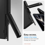Калъф с Pen Поставка и Предпазител за Samsung Z Fold 6, Spigen Tough Armor Pro Case, Черен (9)