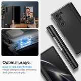 Калъф с Pen Поставка и Предпазител за Samsung Z Fold 6, Spigen Tough Armor Pro Case, Черен (10)