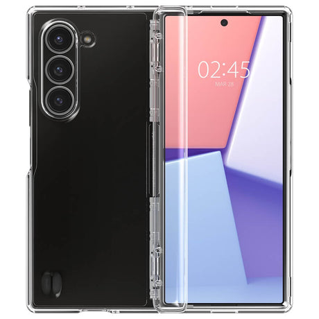Хибриден Калъф с Предпазител за Samsung Z Fold 6, Spigen Ultra Hybrid Pro Case, Прозрачен (4)