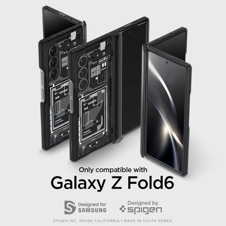 Хибриден Калъф с Предпазител за Samsung Z Fold 6, Spigen Zero One Ultra Hybrid Pro Case, Черен (6)