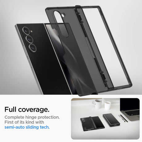 Хибриден Калъф с Предпазител за Samsung Z Fold 6, Spigen Ultra Hybrid Pro Case, Сив (7)
