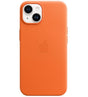 Оригинален Кожен Калъф за iPhone 14, Leather Magsafe Case MPPL3ZM/A, Оранжев
