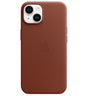 Оригинален Кожен Калъф за iPhone 14, Leather Magsafe Case MPP73ZM/A, Кафяв