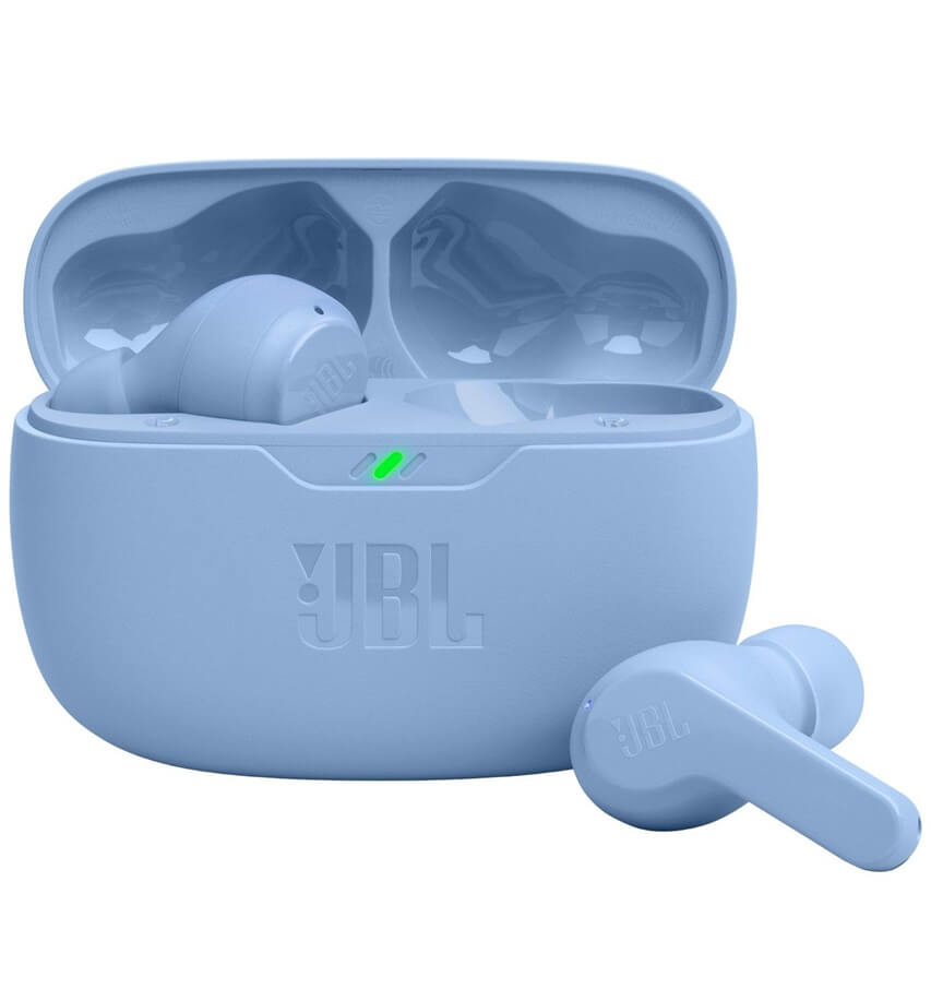 Безжични Слушалки, JBL Vibe Beam Handsfree Bluetooth, Син