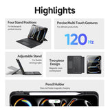 Кожен Калъф с Клавиатура за iPad Pro 13 2025-2024, Dux Ducis Magnetic Keyboard Case, Черен (4)