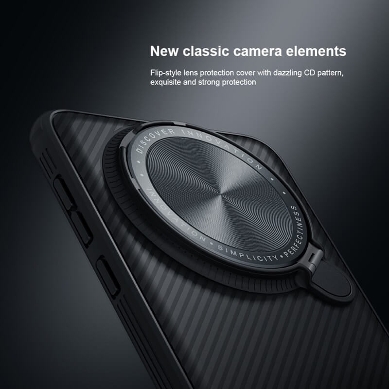 Удароустойчив Калъф за Huawei Mate 60 Pro, Nillkin CamShield Prop Case, Черен (3)
