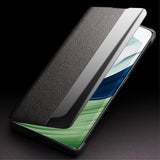 Активен Калъф за Huawei Mate 60 Pro, Qialino Smart Book Case, Черен (3)