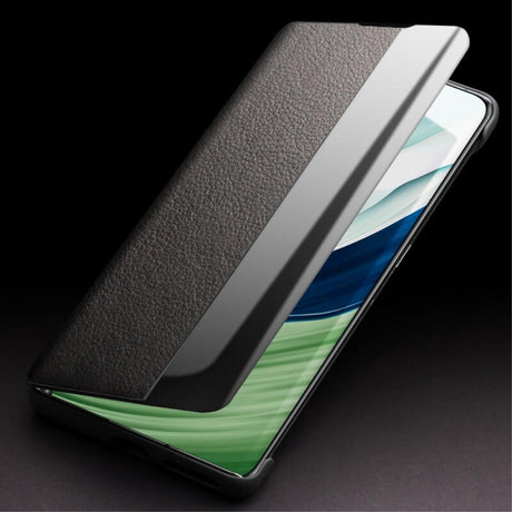 Активен Калъф за Huawei Mate 60 Pro, Qialino Smart Book Case, Черен (3)