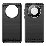 Противоударен Калъф за Huawei Mate 60 Pro, Premium Carbon Case, Черен (2)