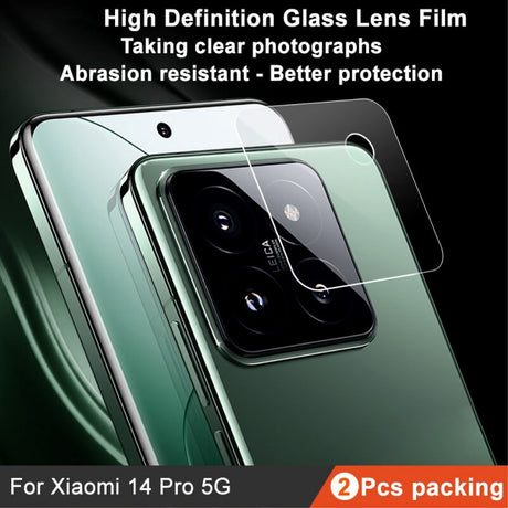 Протектор за Камерата на Xiaomi 14 Pro, Imak Full Cam Glass, Прозрачен (4)