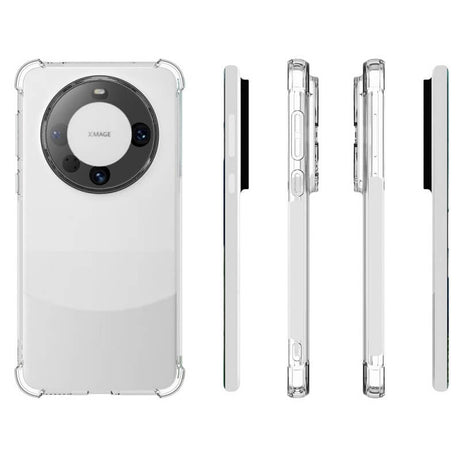 Противоударен Силиконов Калъф за Huawei Mate 60 Pro, GKK Shockproof Case, Прозрачен (5)