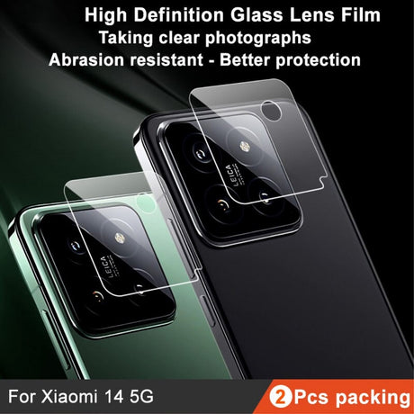 Протектор за Камерата на Xiaomi 14, Imak Full Cam Glass, Прозрачен (4)
