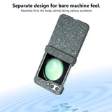 Калъф с Изящна Декорация за Samsung Z Flip 7 FE/Z Flip 6, Glitter Case, Черен (5)