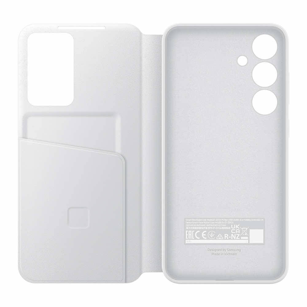 Оригинален Активен Калъф за Samsung S24 Plus Smart View Wallet Book Case EF-ZS926CWEGWW, Бял (3)