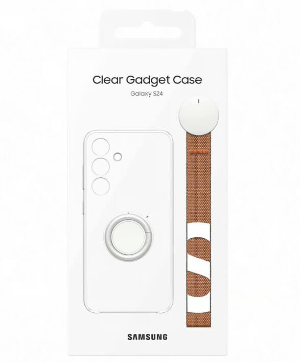 Оригинален Калъф с Поставка за Samsung S24, Clear Gadget Case EF-XS921CTEGWW, Прозрачен (8)