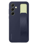 Оригинален Калъф с Държач за Samsung A55, Silicone Grip Case EF-GA556TBEGWW, Черен