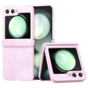 Калъф с Изящна Декорация за Samsung Z Flip 7 FE/Z Flip 6, Glitter Case, Розов