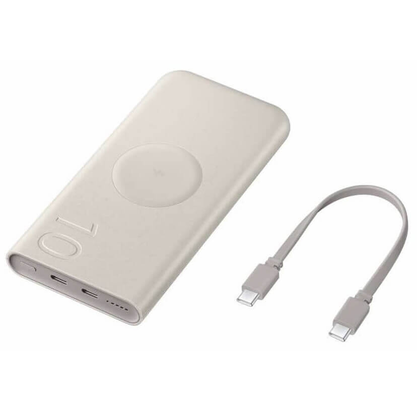 Външна Безжична Батерия, Samsung Wireless Battery Pack EB-U2510XUE 10Ah 25W, Бежов (4)