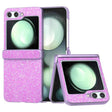 Калъф с Изящна Декорация за Samsung Z Flip 7 FE/Z Flip 6, Glitter Case, Лилав