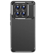 Силиконов Калъф за Xiaomi 14, New Carbon Case, Черен