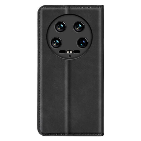 Кожен Калъф с Джобове за Xiaomi 14 Ultra, Wallet Book Case, Черен (9)