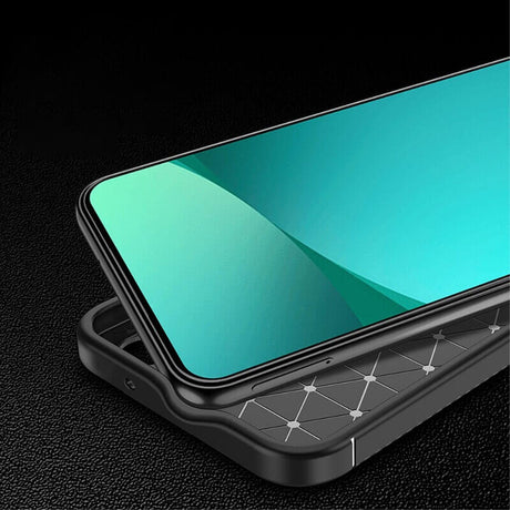 Силиконов Калъф за Xiaomi 14 Ultra, New Carbon Case, Черен (2)