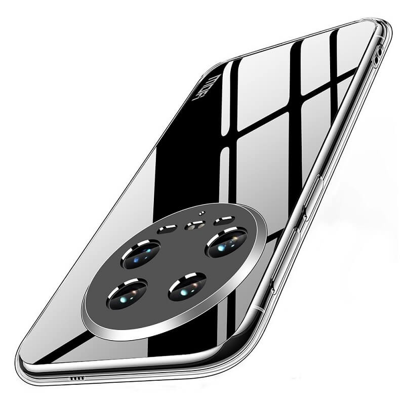Силиконов Калъф за Xiaomi 14 Ultra, GKK Clear TPU Case, Прозрачен (3)
