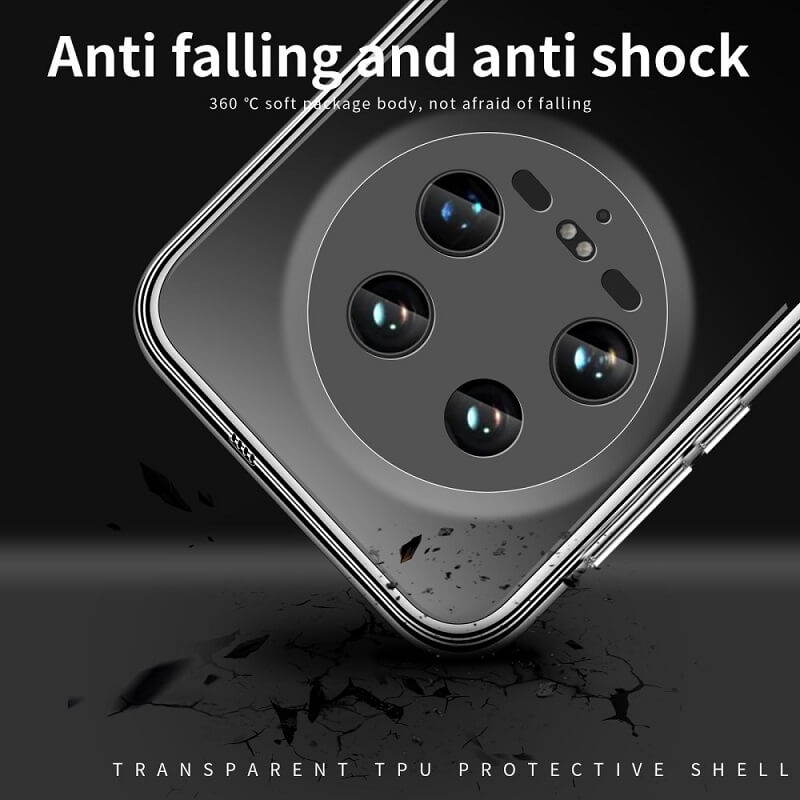 Силиконов Калъф за Xiaomi 14 Ultra, GKK Clear TPU Case, Прозрачен (6)