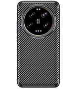Силиконов Калъф за Xiaomi 14 Ultra, New Carbon Case, Черен