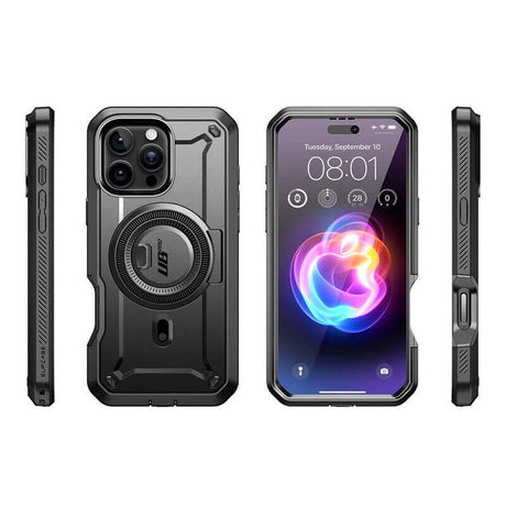 Magsafe Противоударен Калъф за iPhone 16 Pro Max, Supcase UB Pro Mag, Черен (9)