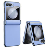 Калъф с Предпазител за Samsung Galaxy Z Flip 7 FE/Z Flip 6, GKK Electroplating Magnetic Hinge Case, Лилав (3)