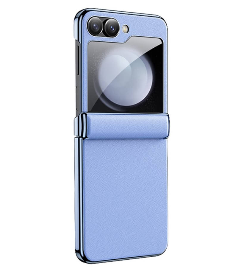 Калъф с Предпазител за Samsung Galaxy Z Flip 7 FE/Z Flip 6, GKK Electroplating Magnetic Hinge Case, Лилав