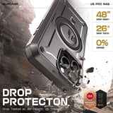 Magsafe Противоударен Калъф за iPhone 16 Pro Max, Supcase UB Pro Mag, Черен (3)